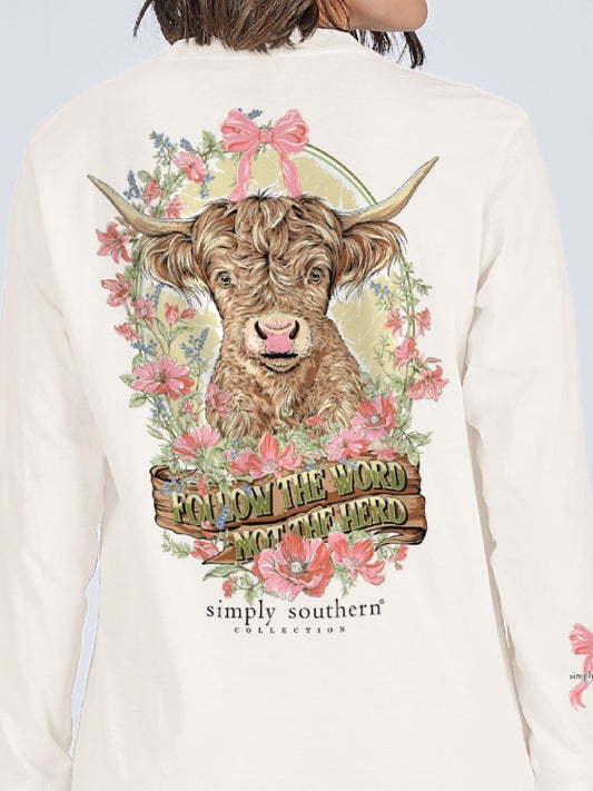 Follow the Word Not Herd LS Tee