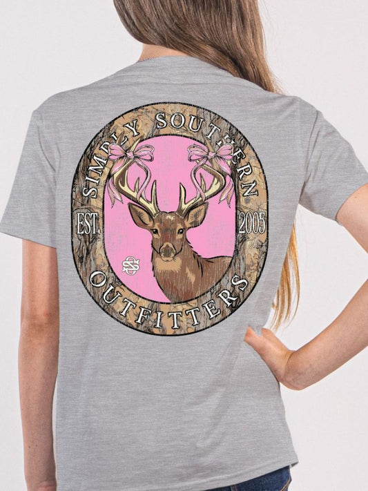 Deer Logo Pink Camo Tee