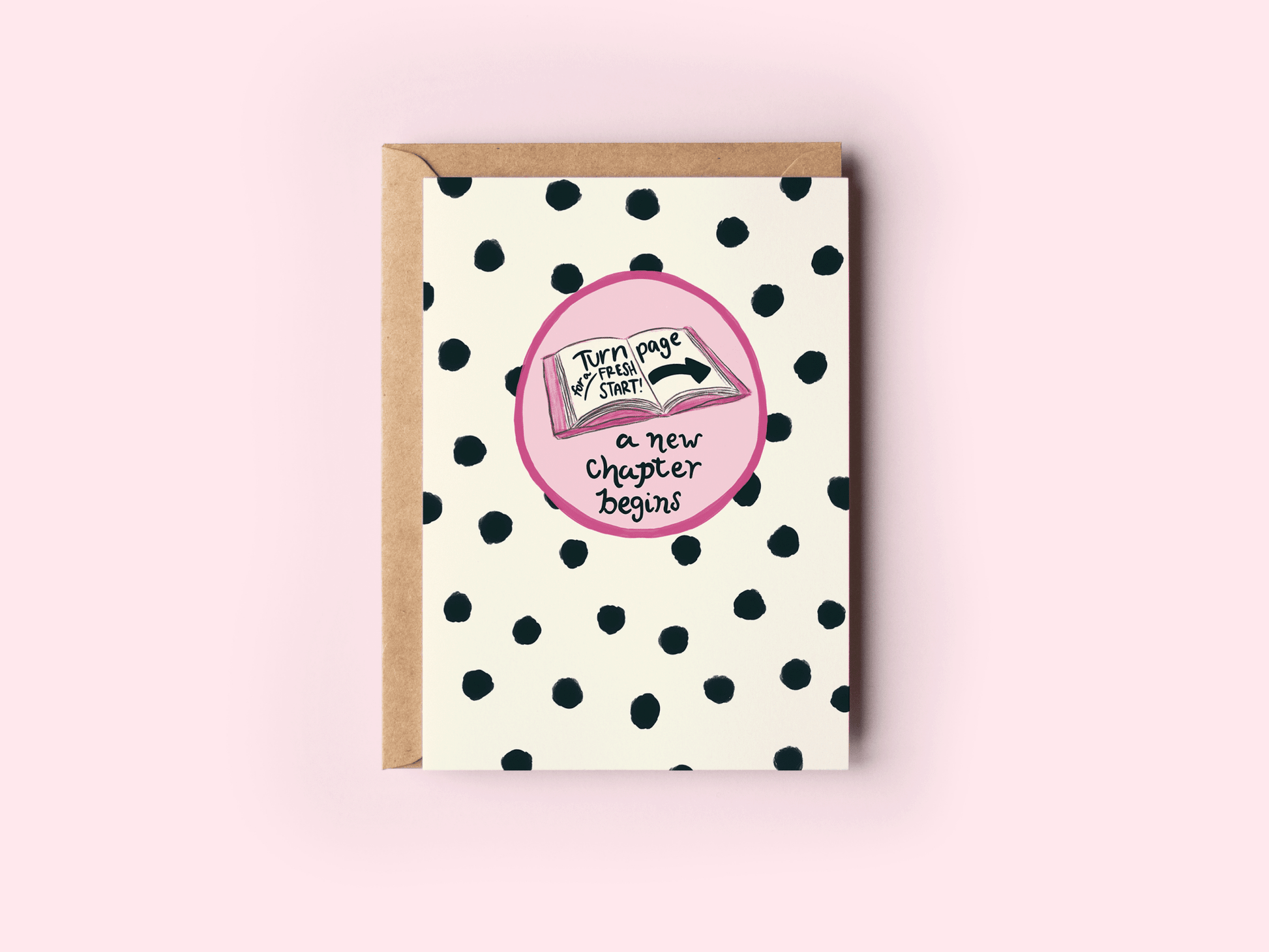 A New Chapter Begins Books Congrats Good Luck Greeting Card - She Chester