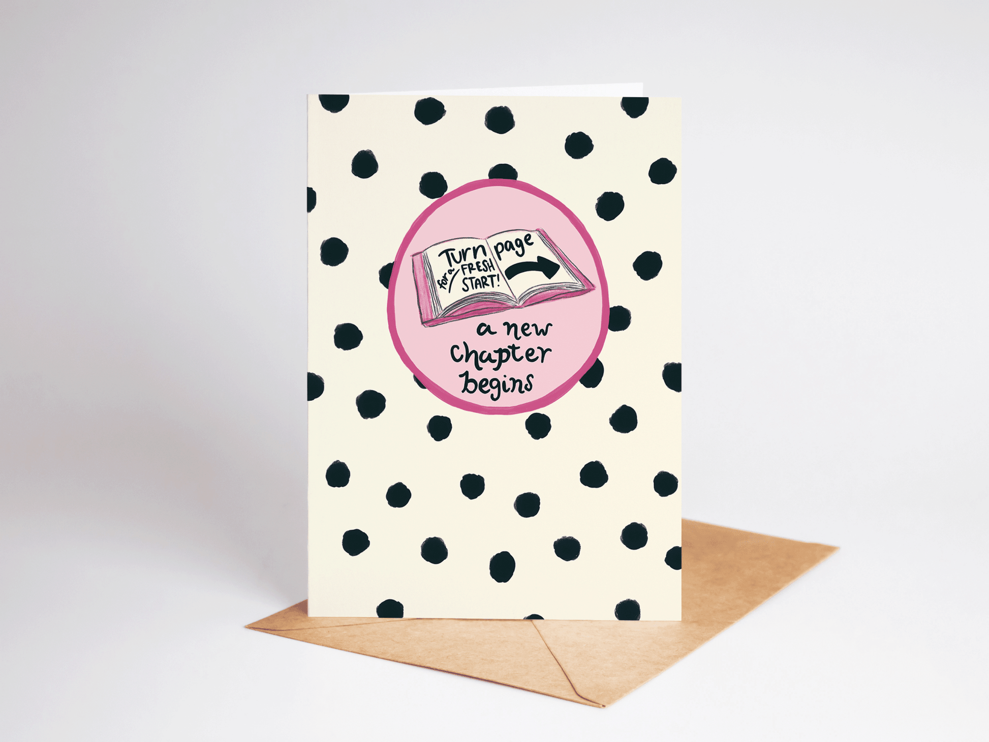 A New Chapter Begins Books Congrats Good Luck Greeting Card - She Chester