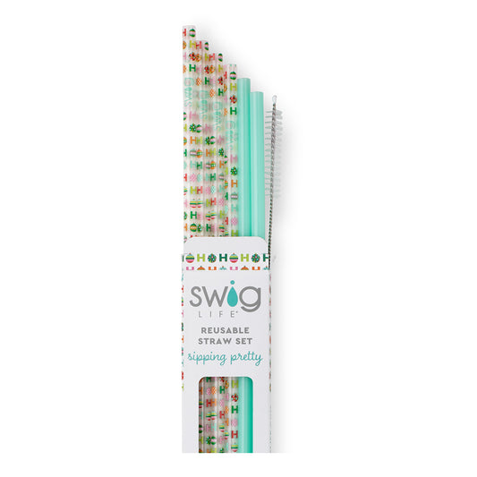 HoHoHo & Mint Reusable Straw Set