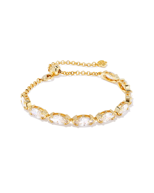 Genevieve Delicate Chain Bracelet Gold Metal
