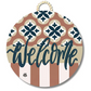 Chica Mocha Welcome Door Hanger