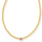 Abbie Beaded Necklace Gold Azalea Illusion - She Chester