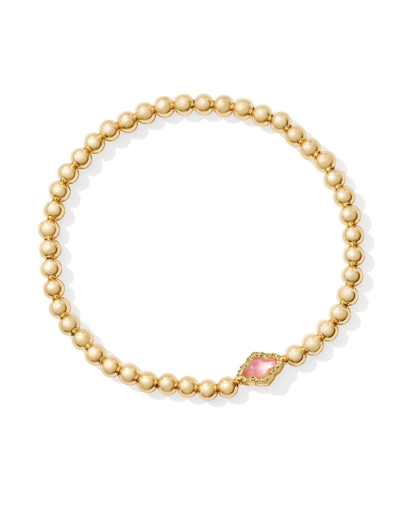 Abbie Beaded Stretch Bracelet Gold Azalea Illusion - She Chester