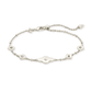 Abbie Delicate Chain Bracelet Rhodium - She Chester