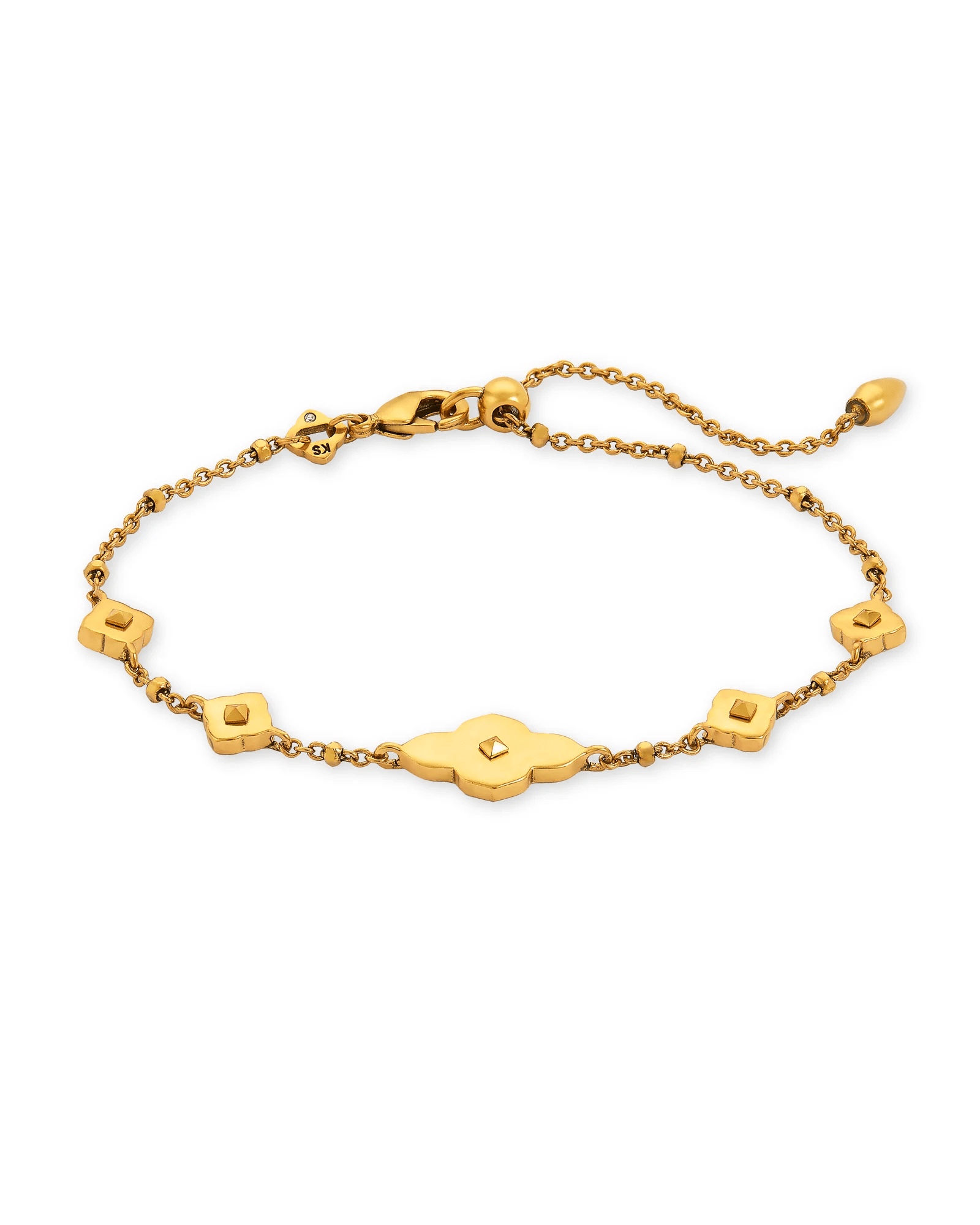 Abbie Delicate Chain Bracelet Vintage Gold - She Chester