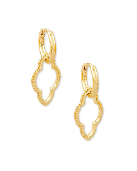 Abbie Huggie Earrings Gold - She Chester