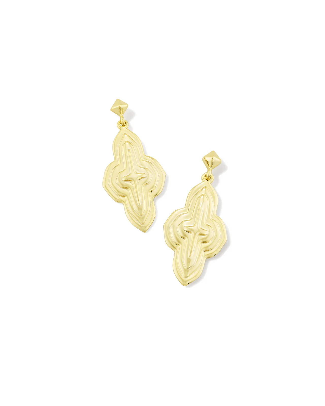 Abbie Metal Drop Earrings Gold Metal - She Chester