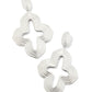 Abbie Metal Statement Earrings Rhodium Metal - She Chester