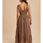 Brownie Tartan Cotton Maxi Dress