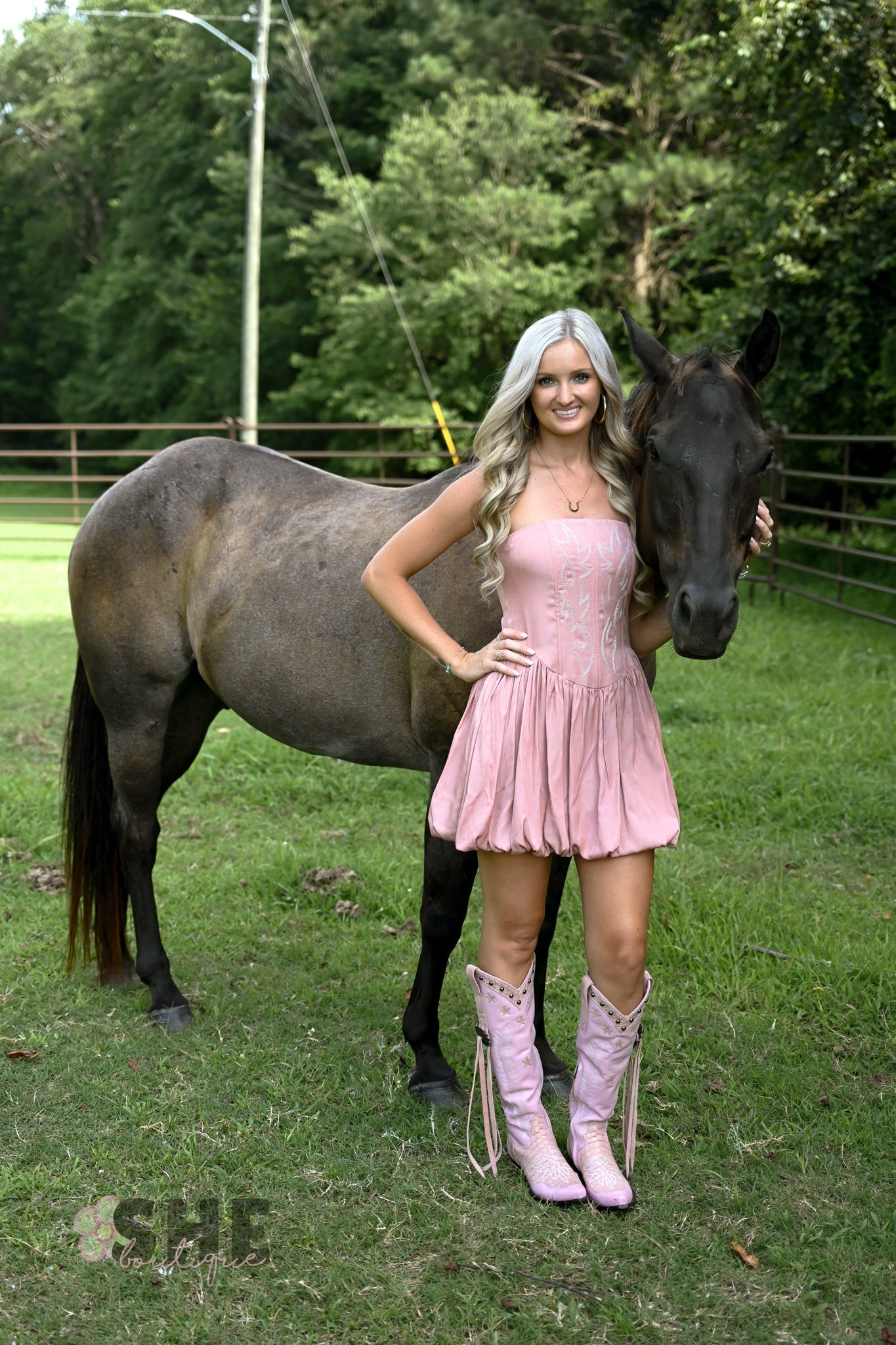 Ace High Pink Bubble Dress - She Chester
