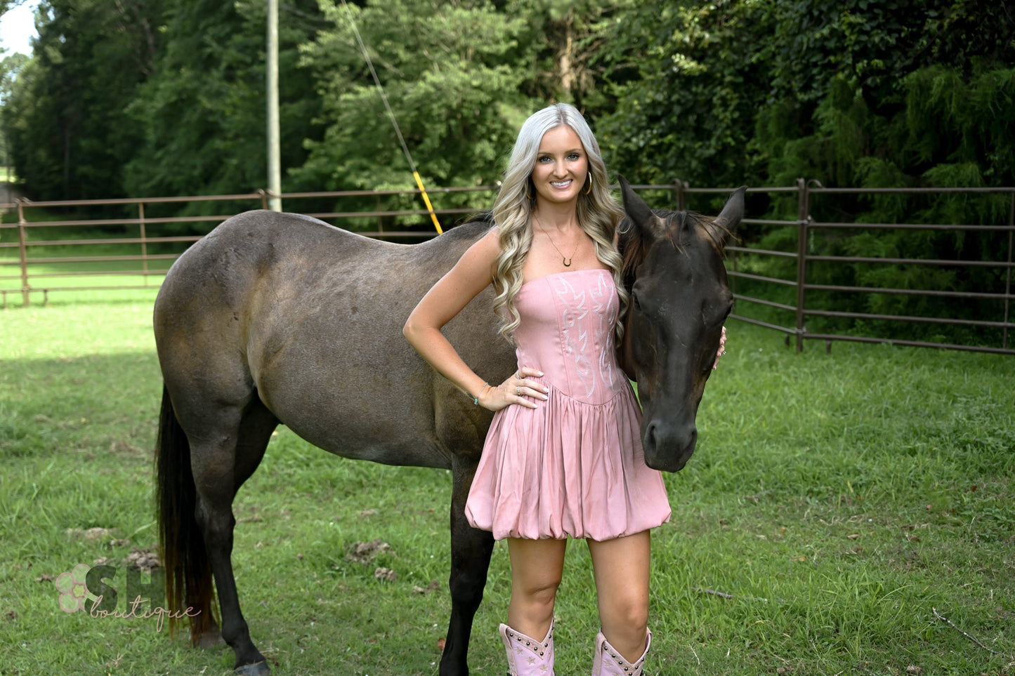 Ace High Pink Bubble Dress - She Chester