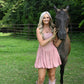 Ace High Pink Bubble Dress - She Chester