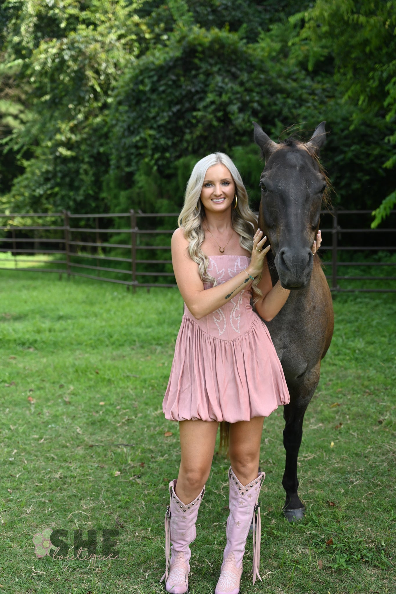 Ace High Pink Bubble Dress - She Chester