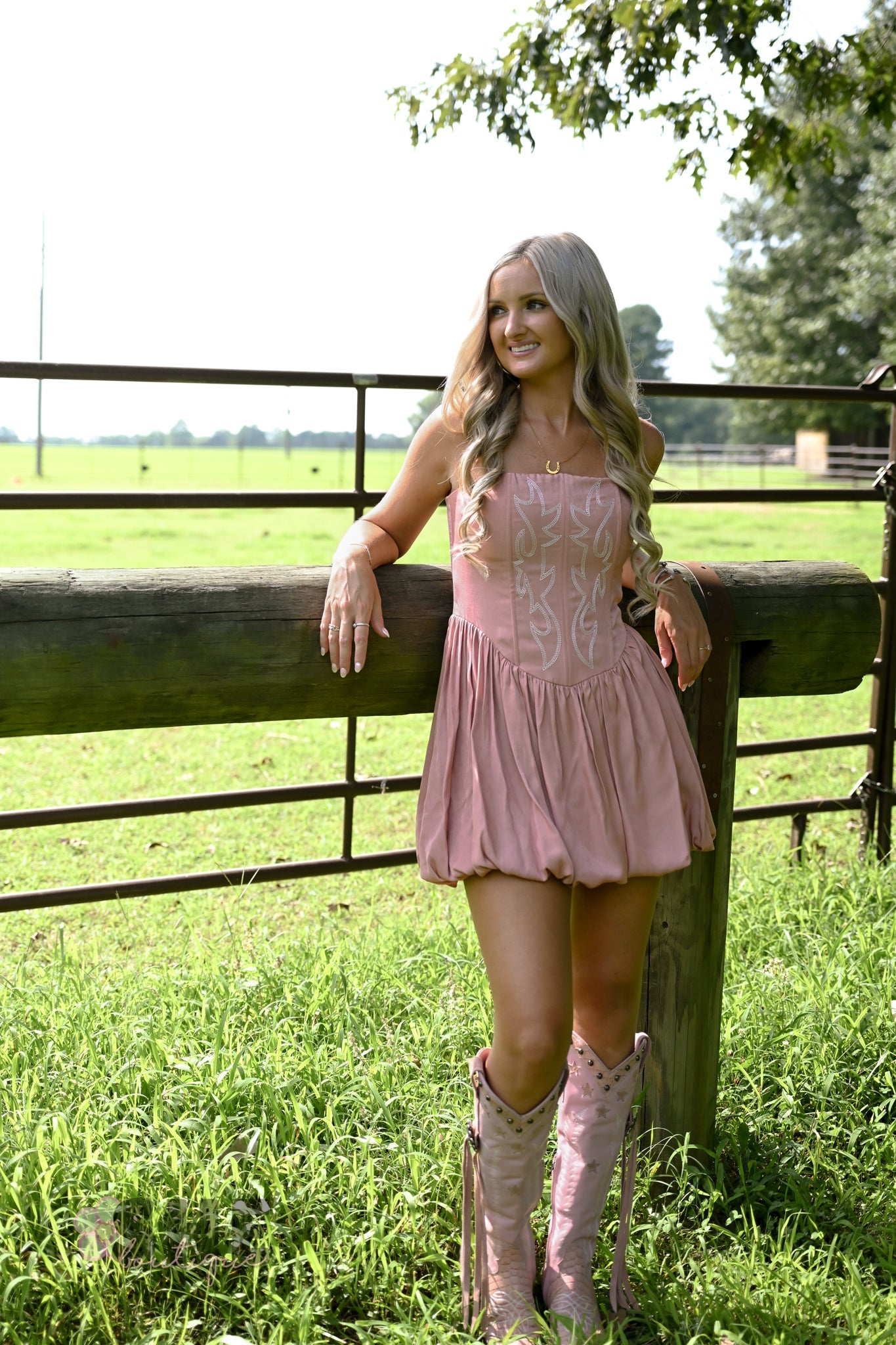 Ace High Pink Bubble Dress - She Chester