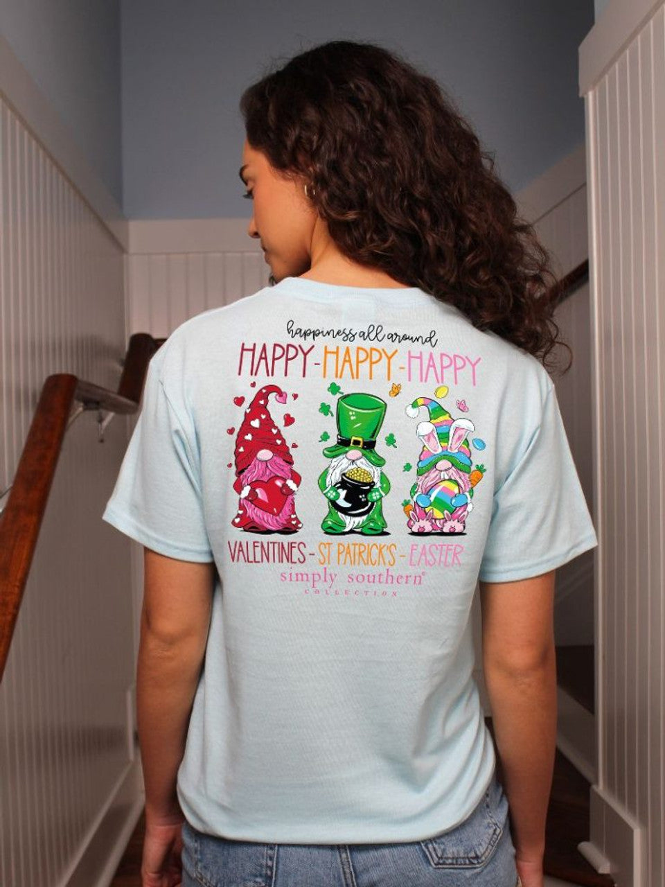 Spring Holidays Gnomes Short Sleeve -