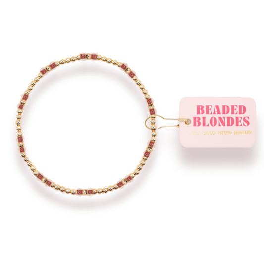 Light Brown Hazel Bracelet: Standard 6.75 inch
