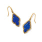 ADELINE DROP EARRINGS VINTAGE GOLD BLUE LAPIS - She Chester