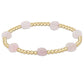 ADMIRE GOLD 3MM BEAD BRACELET - PINK OPAL - She Chester