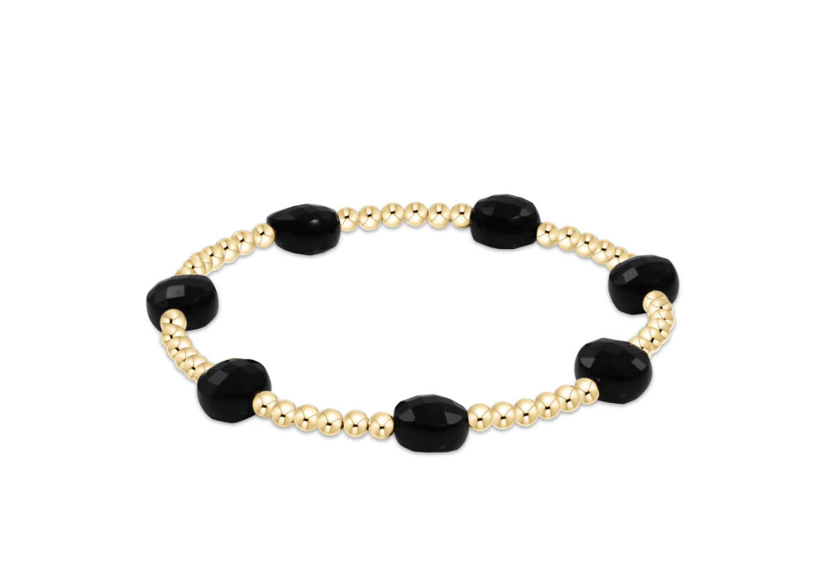 Admire Gold 3MM - Faceted Onyx - She Chester