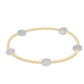 Admire Small Gem 2mm Gold Bracelet - Aquamarine - She Chester