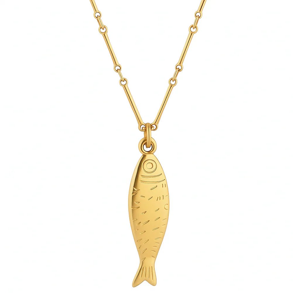 Adoni Fish Pendant Necklace - She Chester