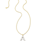 Abbie Small Long Pendant Necklace Mixed Metal