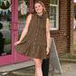 Alannah Brown Polka Dot Dress - She Chester