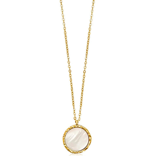 Alba Mother Of Pearl Pendant Necklace - She Chester
