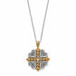 Alcazar Heart Two Tone Necklace JM0100 - She Chester