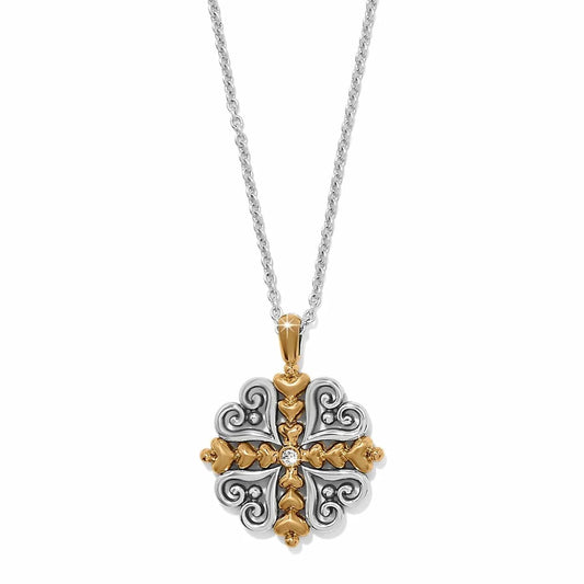 Alcazar Heart Two Tone Necklace JM0100 - She Chester
