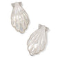 ALEXA STATEMENT EARRINGS VINTAGE SILVER IVORY MOTHER OF PEARL - She Chester