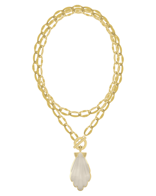Alexa Vintage Gold Statement Necklace - She Chester