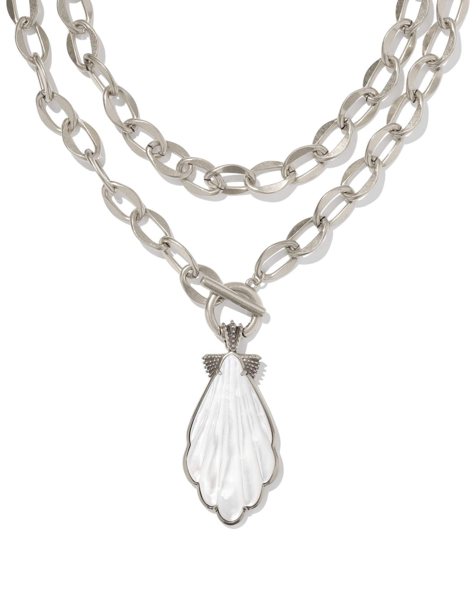 Alexa Vintage Silver Statement Necklace - She Chester