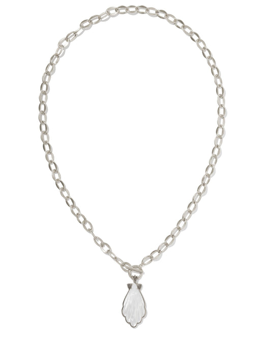 Alexa Vintage Silver Statement Necklace - She Chester