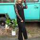 Alexandra Black Ribbed Maxi - She Chester