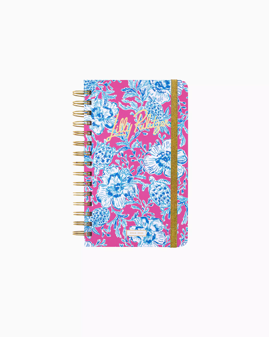 2024-2025 17 Month Medium Agenda - Roxie Pink Wave N Sea