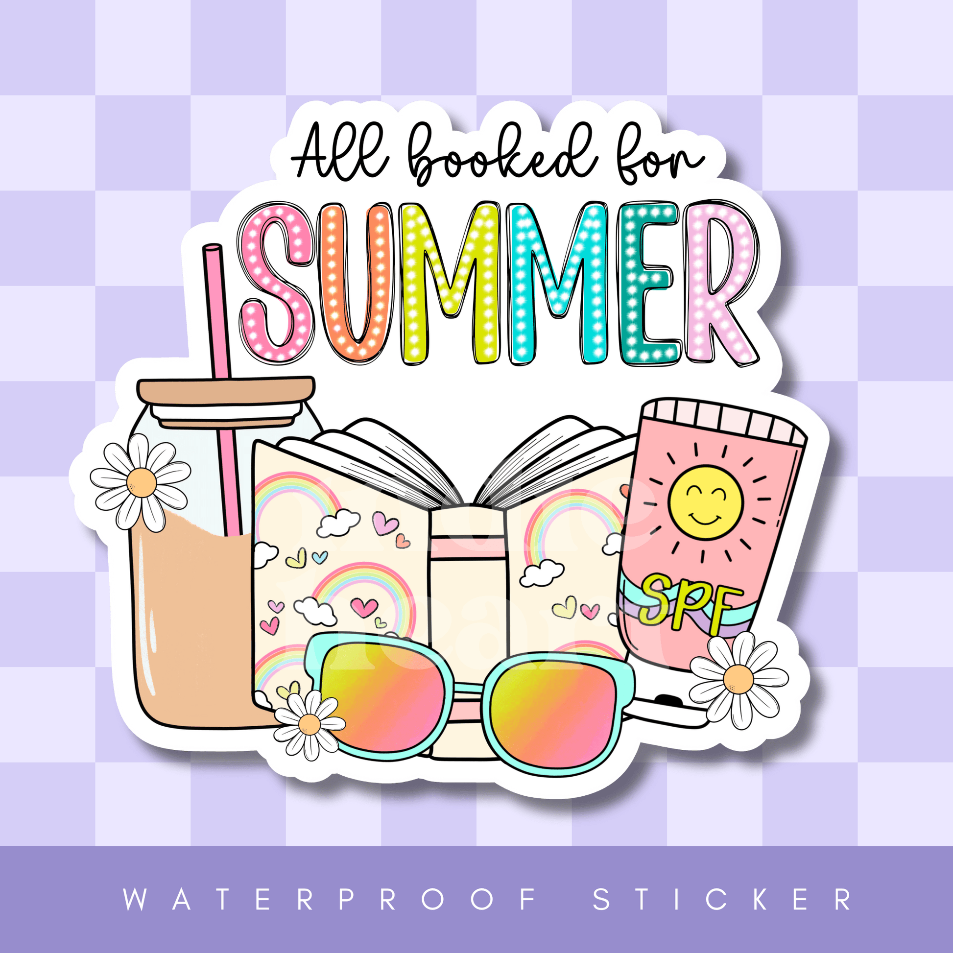 All Booked For Summer Sticker: 2.5" - She Chester