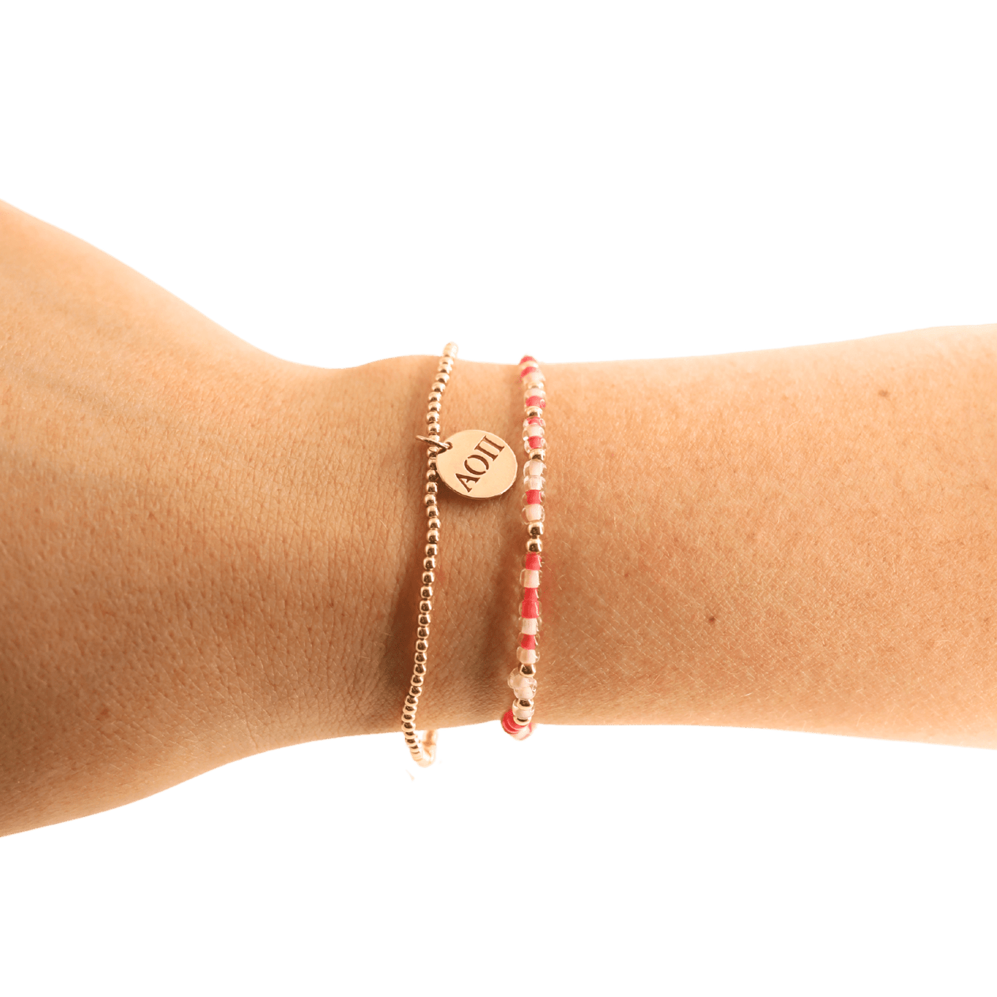 Alpha Omicron Pi Sprinkle Bracelet: Standard 6.75 inch - She Chester
