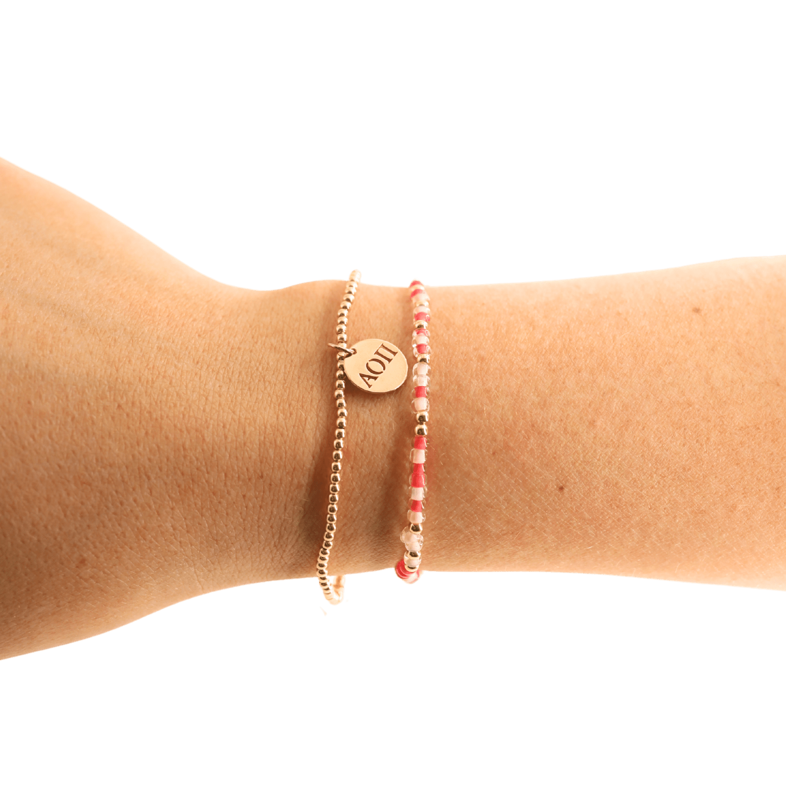 Alpha Omicron Pi Sprinkle Bracelet: Standard 6.75 inch - She Chester