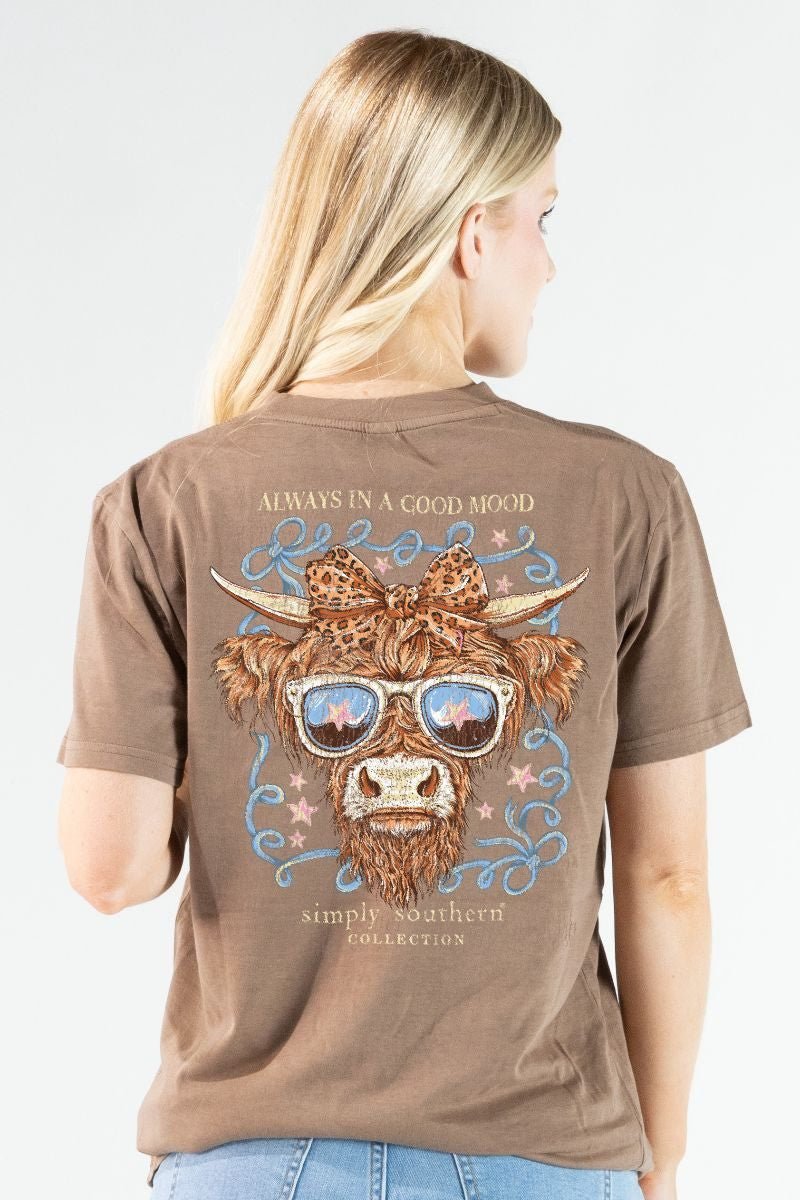 Always in a Good Mood Mineral Wash Tee - She Chester