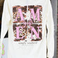Amen Cow Print LS Tee - She Chester
