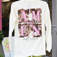 Amen Cow Print LS Tee - She Chester