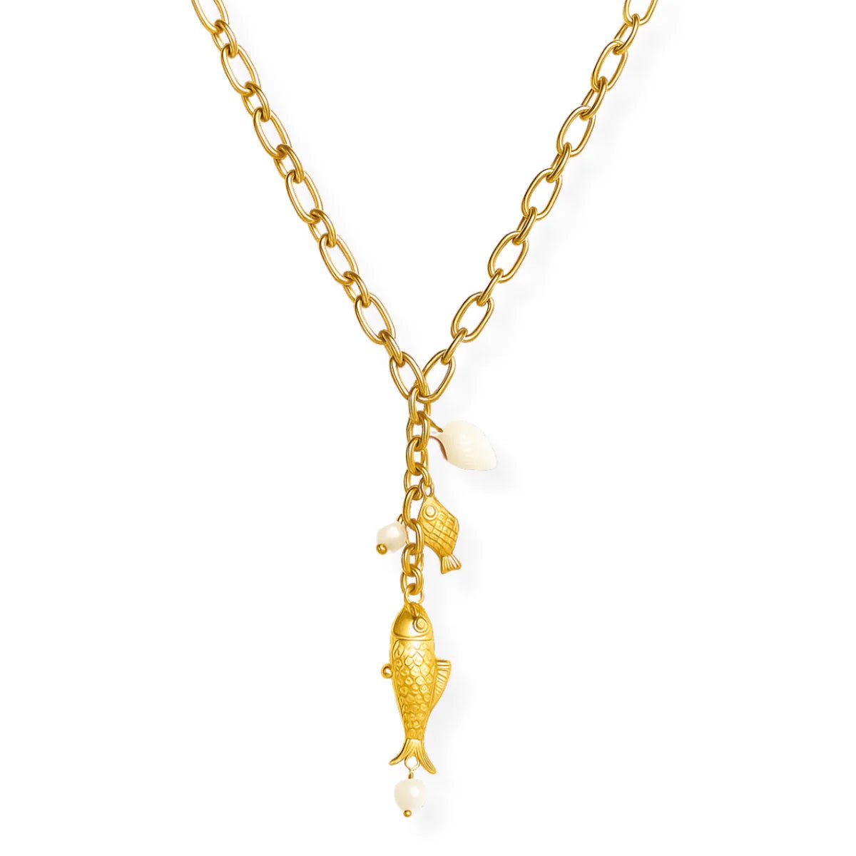 Amity Fish Lariat Necklace - She Chester