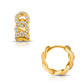Anika Chain Huggie Gold Hoop Earring - She Chester