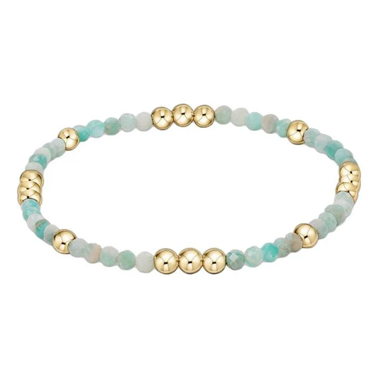 Worthy Pattern 3mm Bracelet Aquamarine