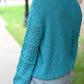 Aqua Pom Sleeve Sweater - She Chester