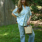 Athens Light Blue Blouse - She Chester