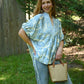 Athens Light Blue Blouse - She Chester